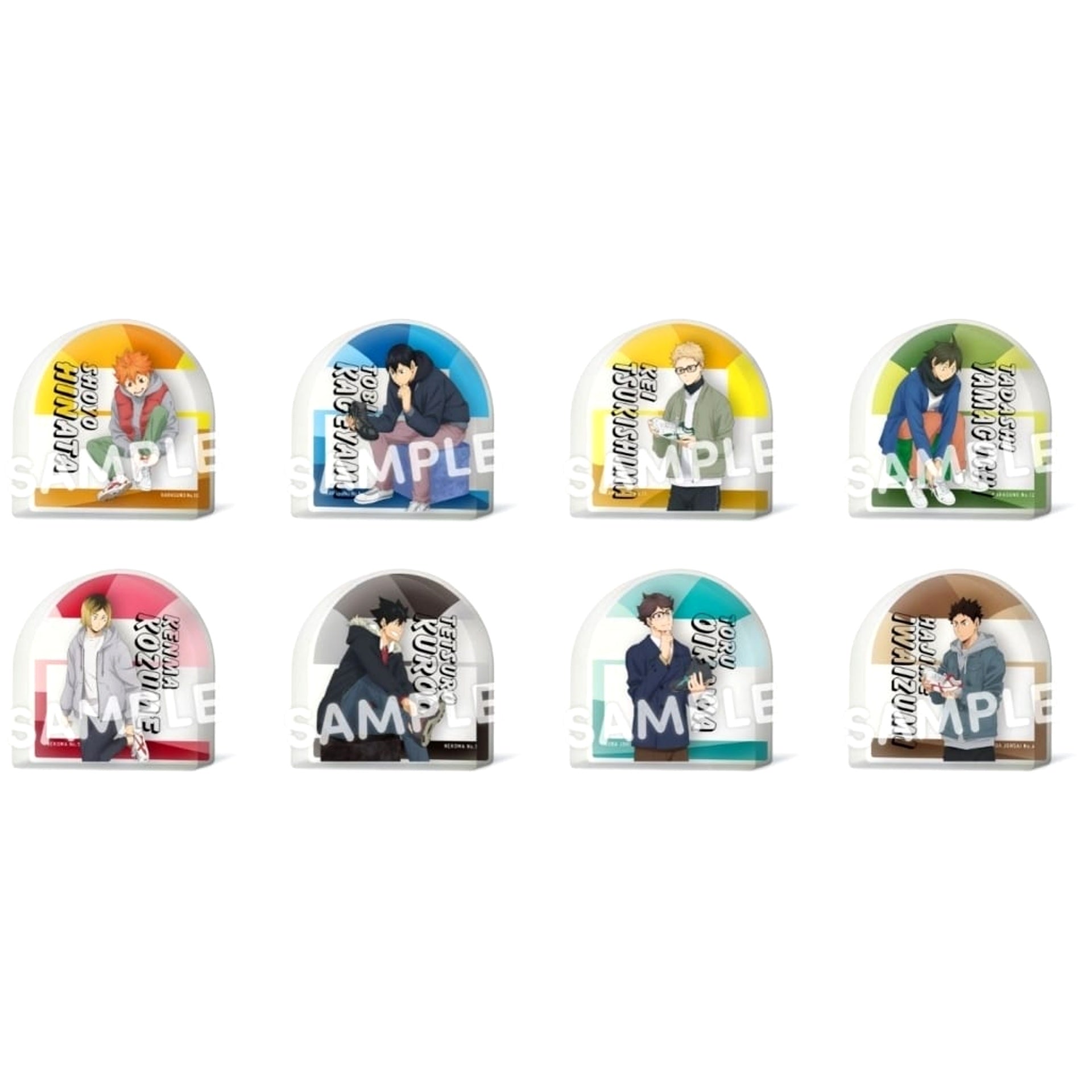 Haikyu!! Shoyo Hinata & Others All 8 Types Set ShoesFit Trading Acrylic Blocks Acrylic Item [USED]