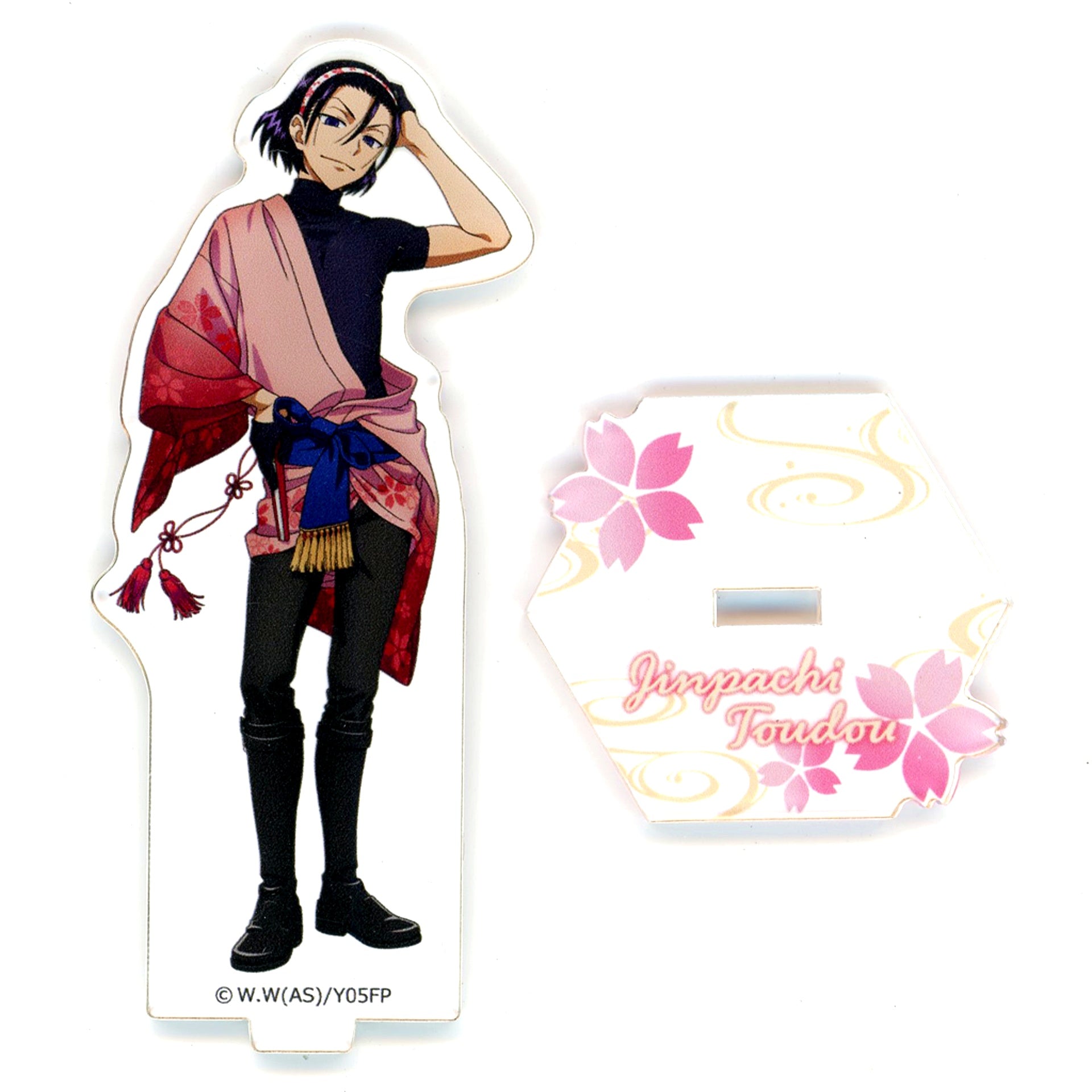 Jinpachi Todo Life-Size Acrylic Stand Yowamushi Pedal Limit Break x Collabo Cafe Honpo [USED]