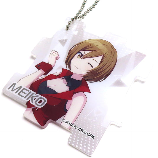 Hatsune Miku: Colorful Stage! MEIKO Acrylic Puzzle Keychain Brand New World Virtual Singer LAWSON Limited Keychains [USED]
