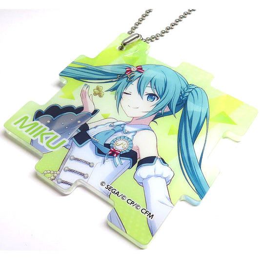 Hatsune Miku: Colorful Stage! Hatsune Miku Stage SEKAI Acrylic Puzzle Keychain Brand New World MORE MORE JUMP! LAWSON Limited Keychains [USED]