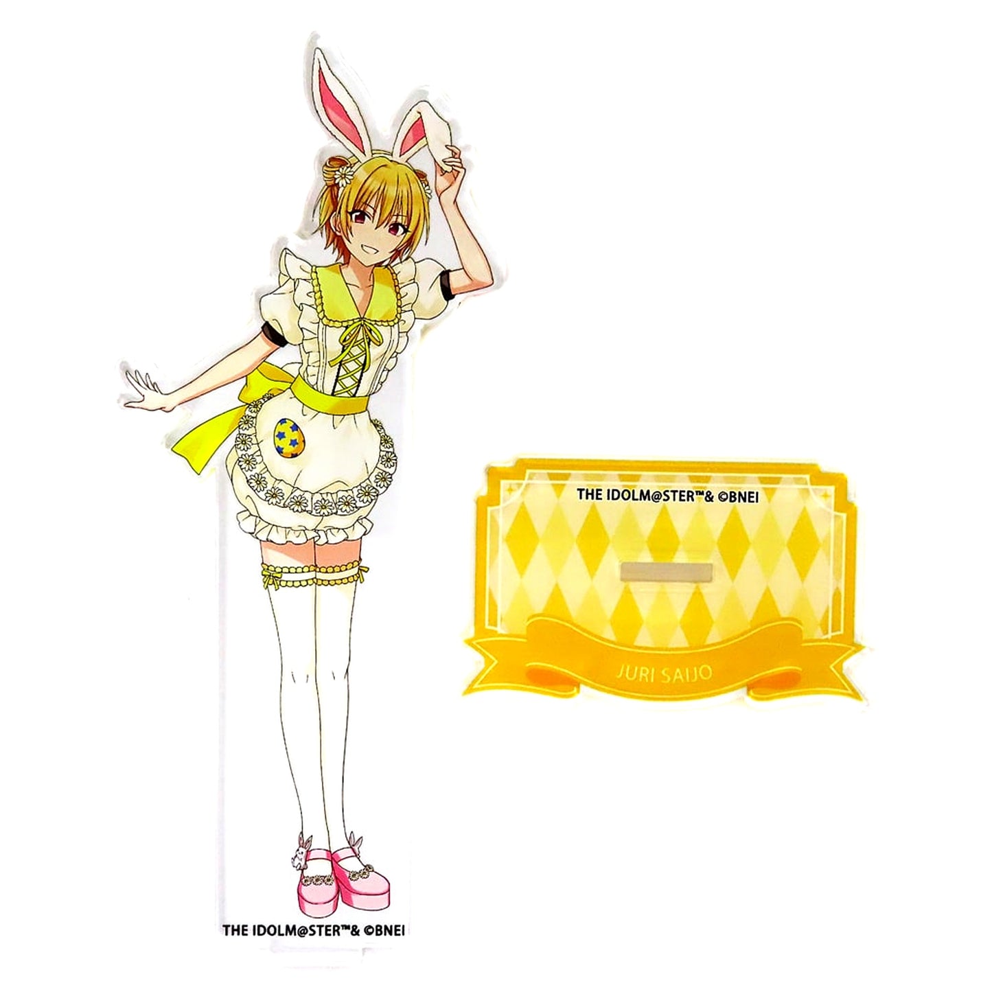 Juri Saijo THE IDOLM@STER SHINY COLORS Acrylic Stand Full Body SMILE BASE CAFE 2nd Spring Rabbit Party [USED]