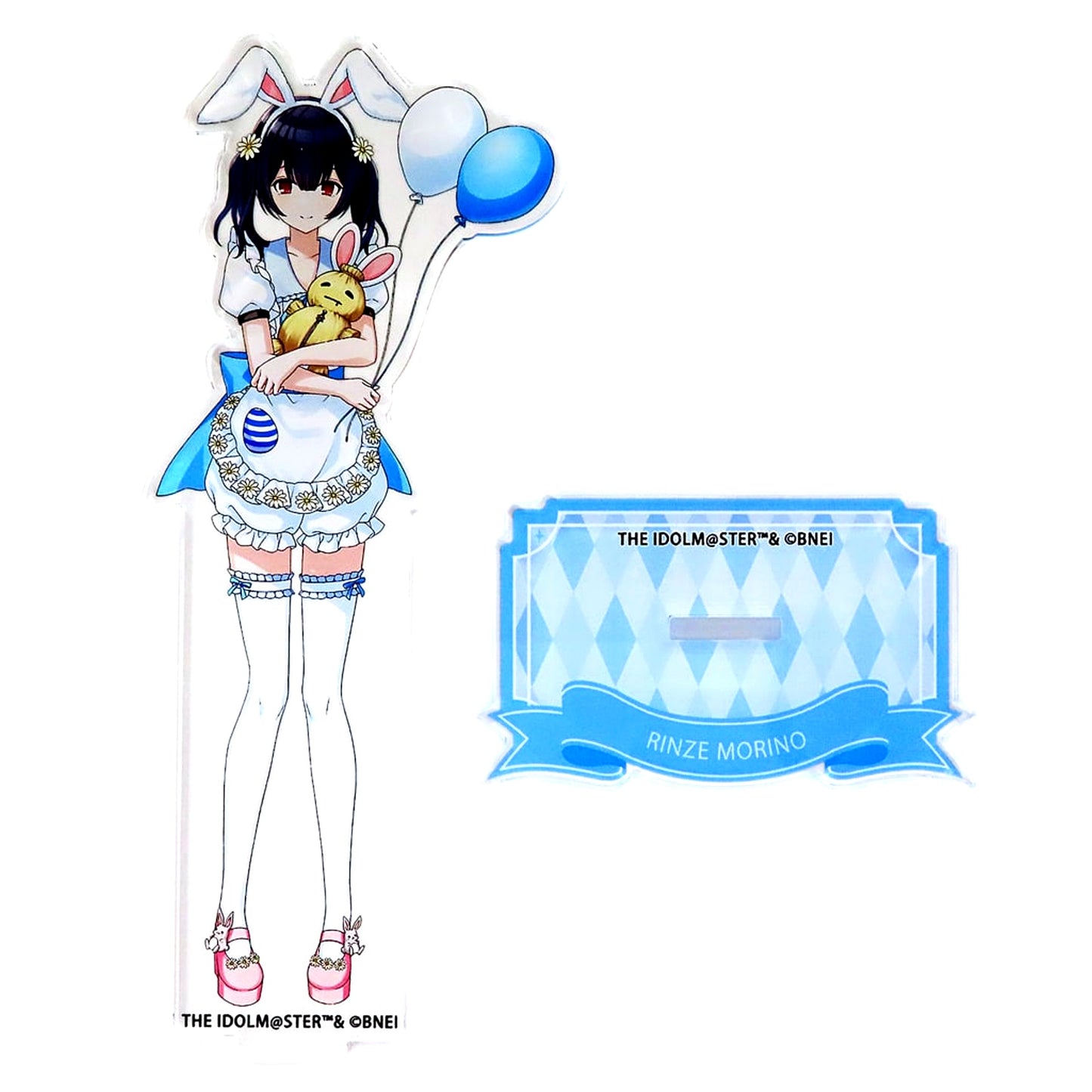 Rinze Morino THE IDOLM@STER Shiny Colors Acrylic Stand Full Body x SMILE BASE CAFE Vol.2 Spring Rabbit Party [USED]