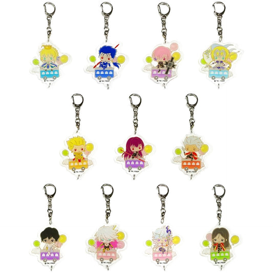 Fate/Grand Order Shielder / Mash Kyrielight & Others Design produced by Sanrio Acrylic Keychain Train Ver. All 11 Types Set Keychains [USED]