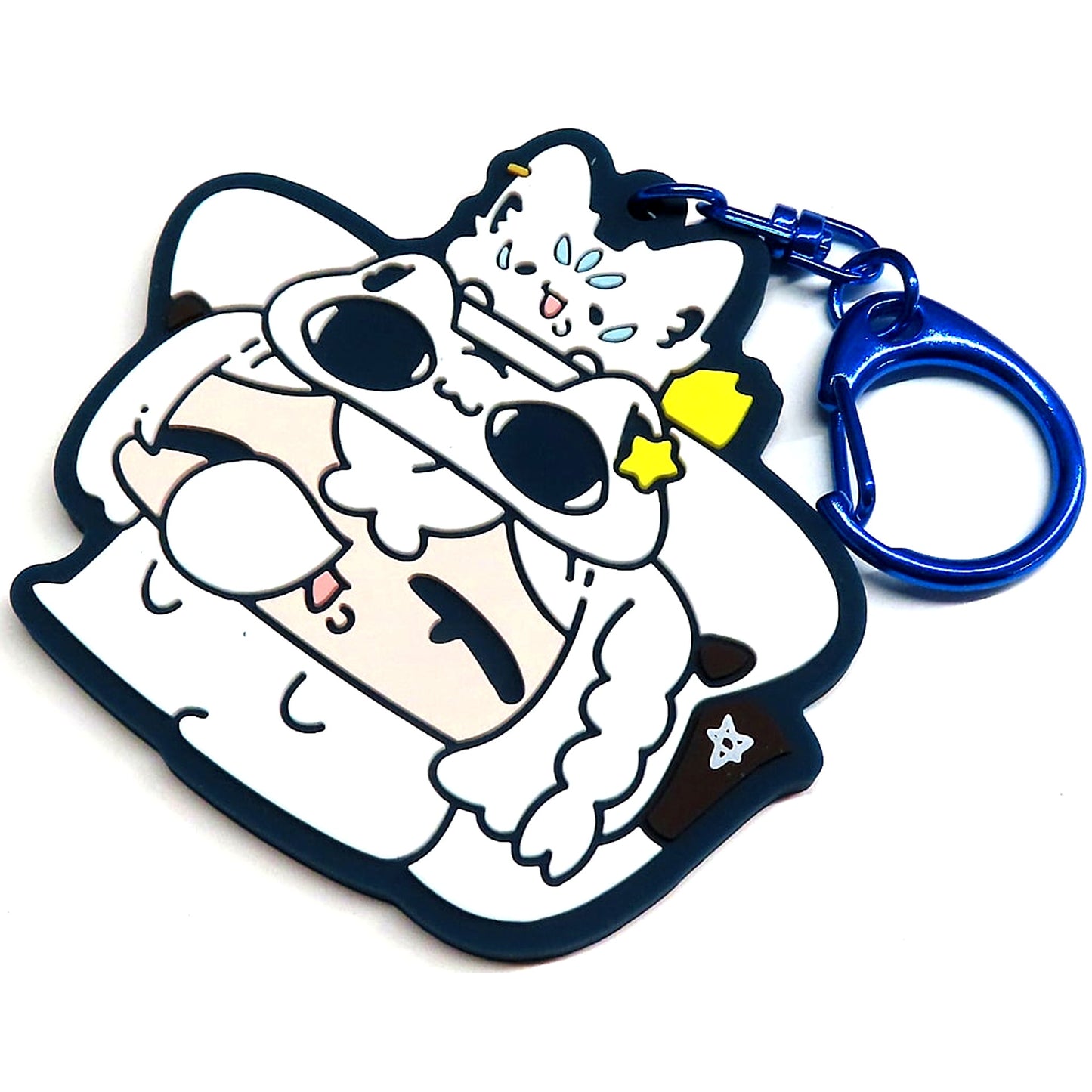 Shirakami Fubuki hololive Random Rubber Keychain Eye Mask Birthday Celebration 2023 [USED]