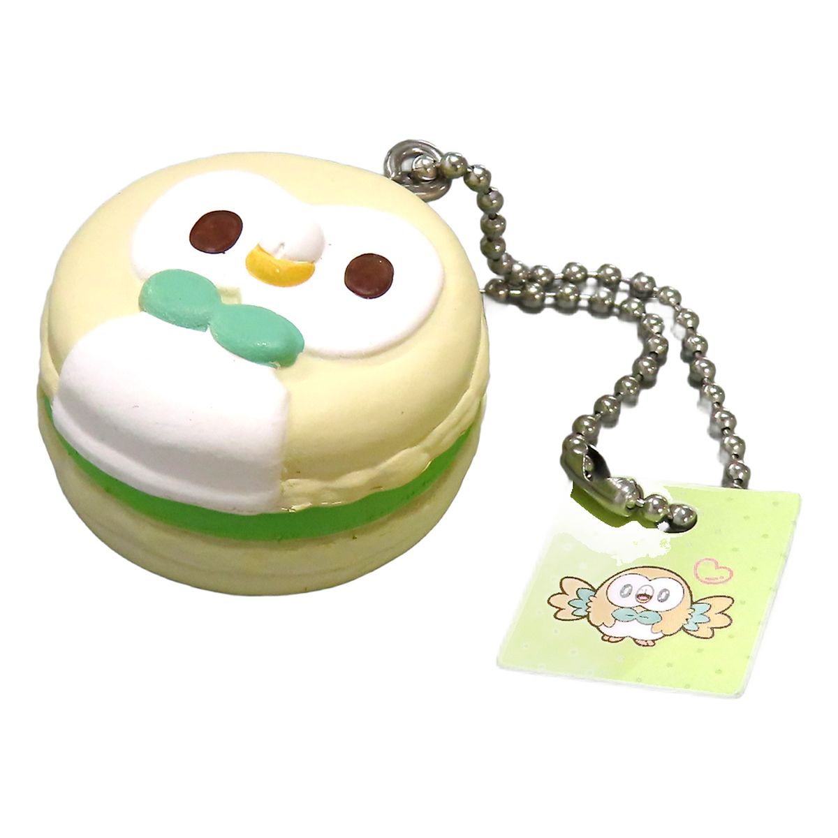 Rowlet Pokemon Poke Peace Sweets Mascot Part1 Key Chain [USED]