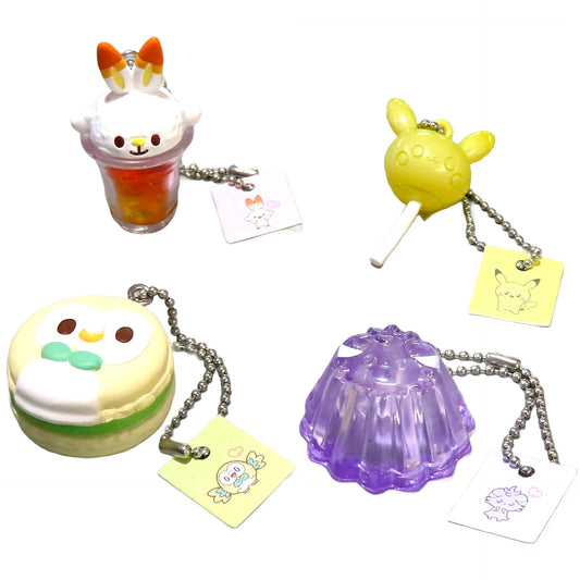 Pokemon Rowlet & Others Poke Peace Sweets Mascot Part1 All 4 Types Set Mascot [USED]