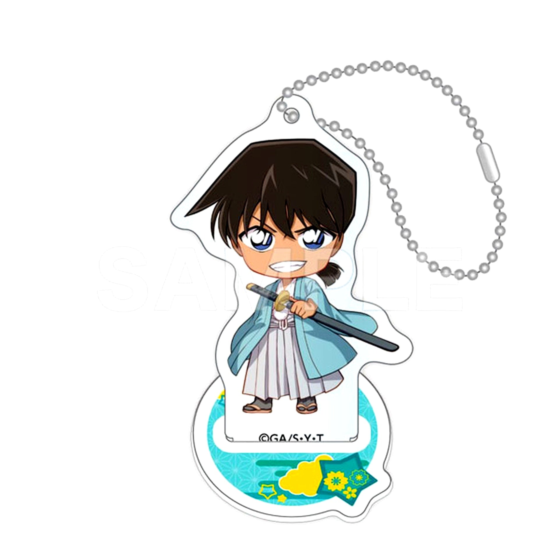 Soshi Okita Detective Conan The Million-dollar Pentagram Trading Acrylic Stand Keychain Kimono Release Commemoration Fair in Hands [USED]