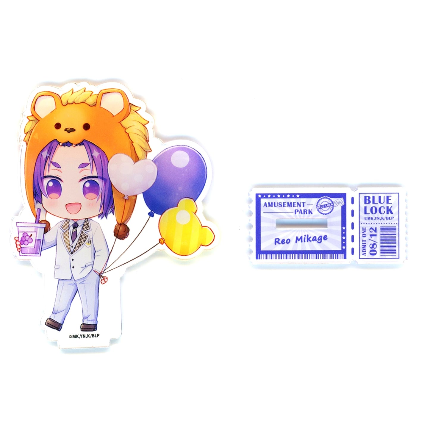 Reo Mikage Puchi Choco Acrylic Stand Amusement Park Blue Lock [USED]