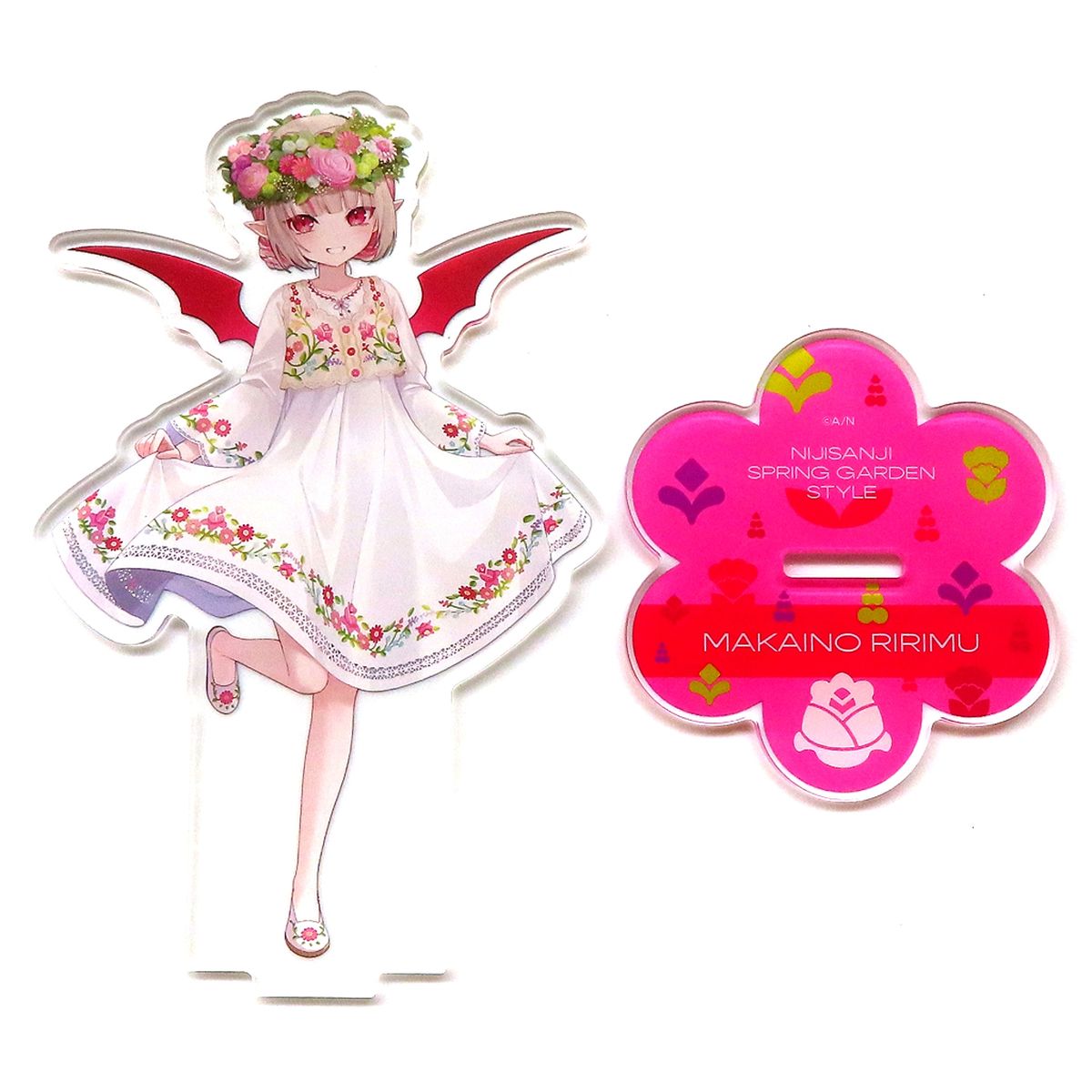 Makaino Ririmu Virtual YouTuber Nijisanji Acrylic Stand Spring Garden Style [USED]