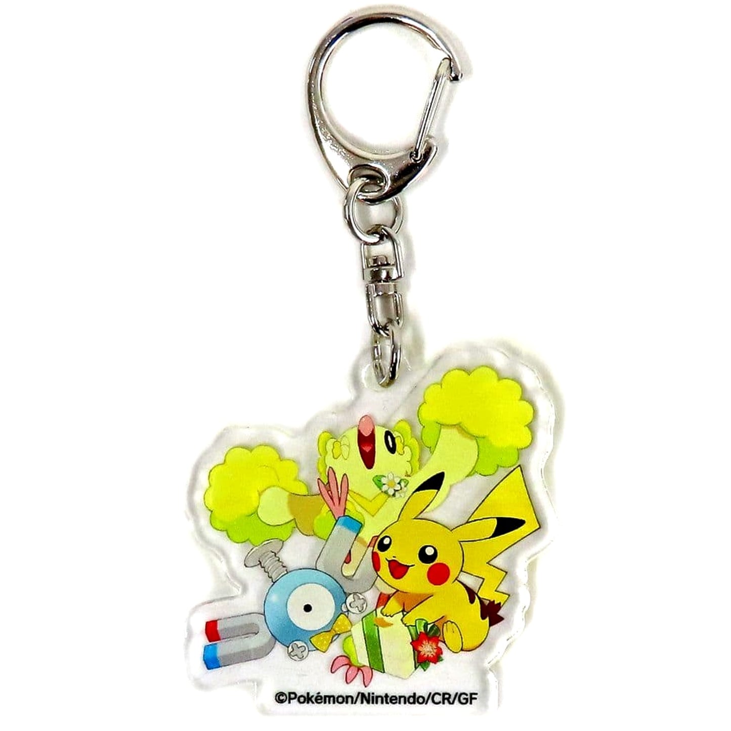 Pokemon Pikachu & Others Acrylic Keychain Pokemon Center Online Hajikeru! 8th Anniversary Thanksgiving Limited Purchase Benefits Keychains [USED]