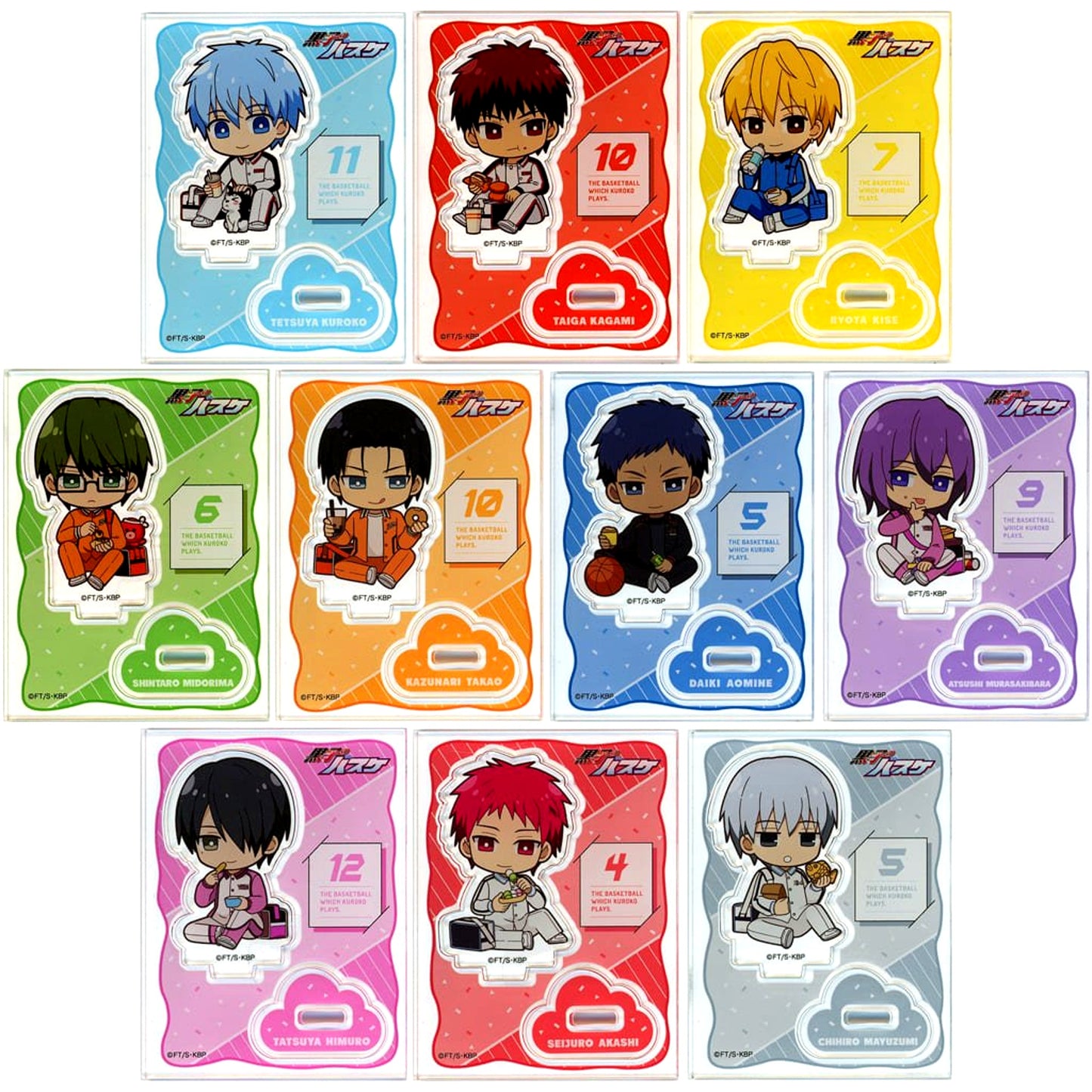Kuroko's Basketball Trading Mini Acrylic Stand After Practice Moment ver Set of All 10 Types AnimeJapan 2024 Goods [USED]