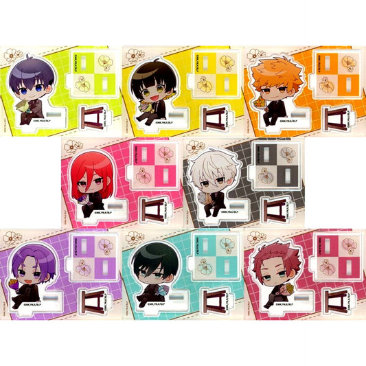 Set of 8 Blue Lock Trading Acrylic Stand BIRTHDAY FLOWER Ver. AnimeJapan 2024 Goods [USED]