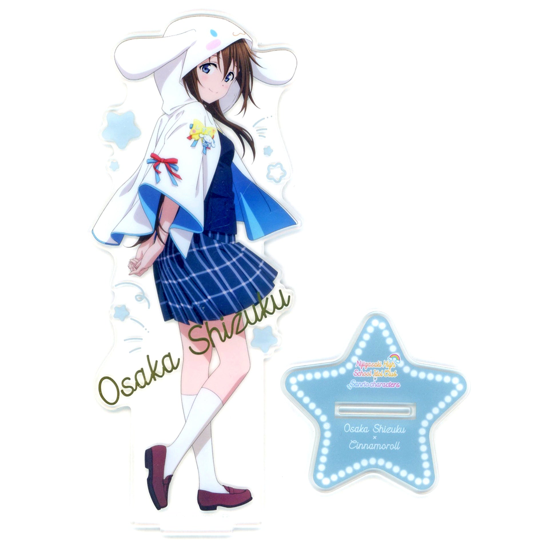 Shizuku Osaka x Cinnamoroll Love Live! Nijigasaki High School Idol Club Foil Stamped BIG Acrylic Figure Sanrio Characters [USED]