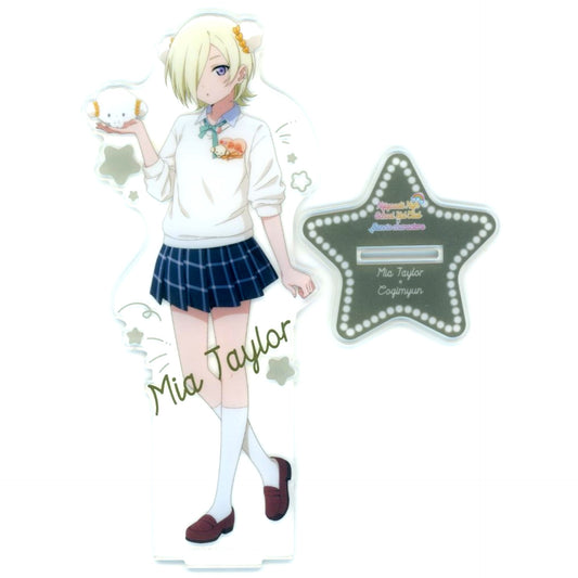 Mia Taylor x Cogimyun Foil Stamping BIG Acrylic Figure Love Live! Nijigasaki High School Idol Club x Sanrio Characters [USED]