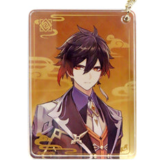 Genshin Zhongli Character Standing Illustration Series Acrylic Block Keychain Keychains [USED]