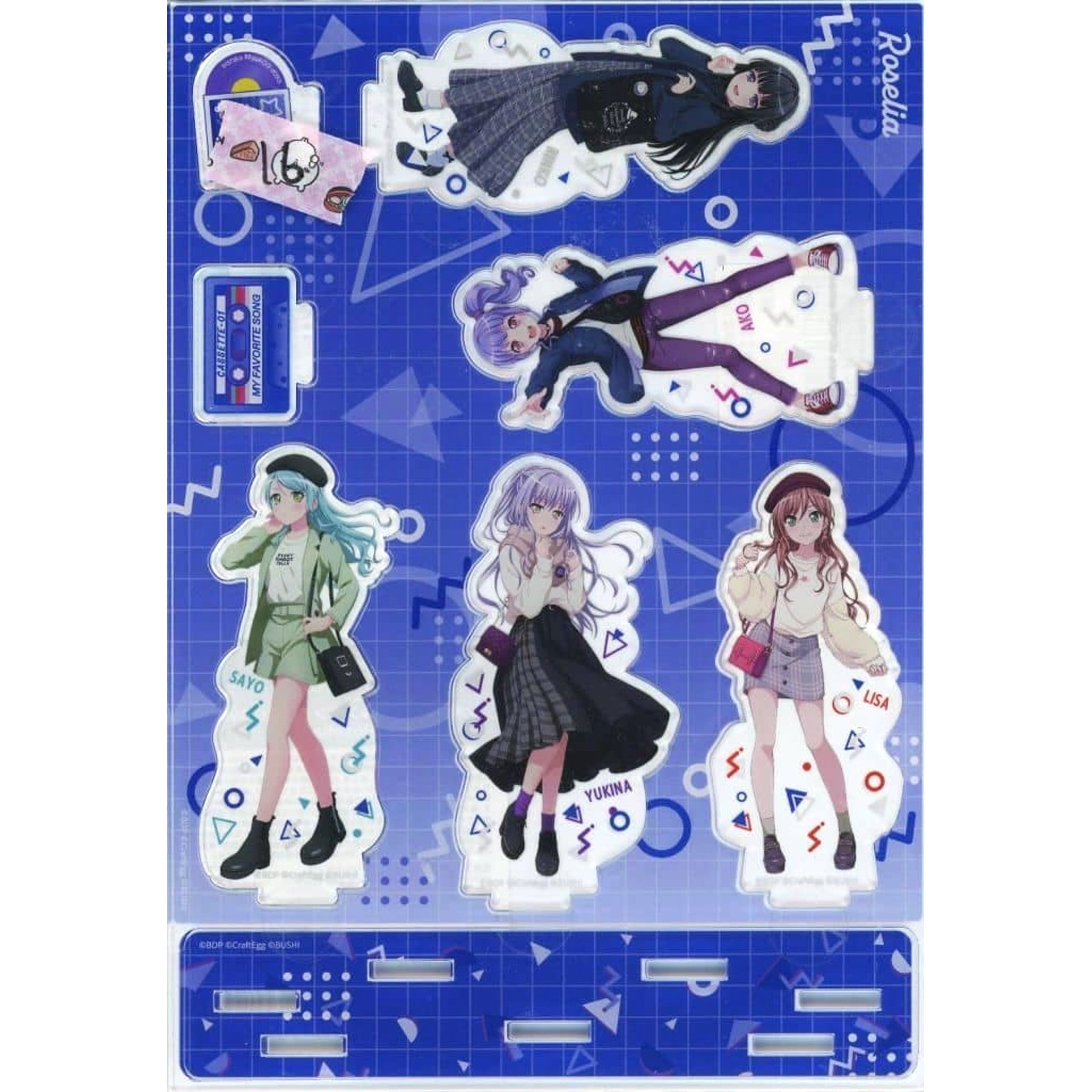 BanG Dream! Girls Band Party! Roselia Wego Ver. Diorama Acrylic Stand Wego Limited Acrylic Stands [USED]