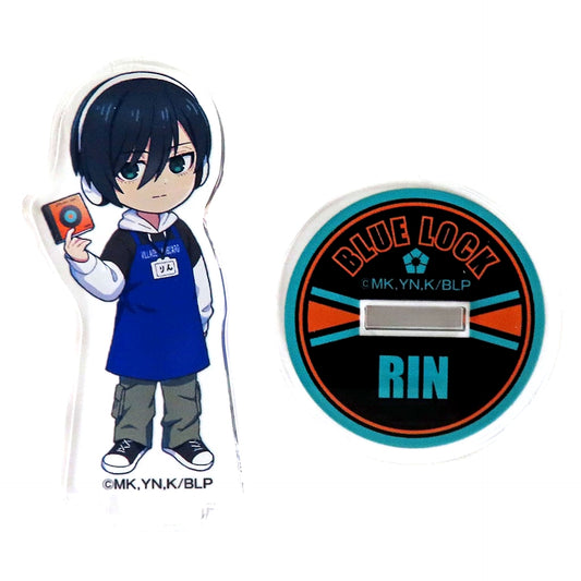 Rin Itoshi Deformed Acrylic Stand Blue Lock x Village Vanguard [USED]