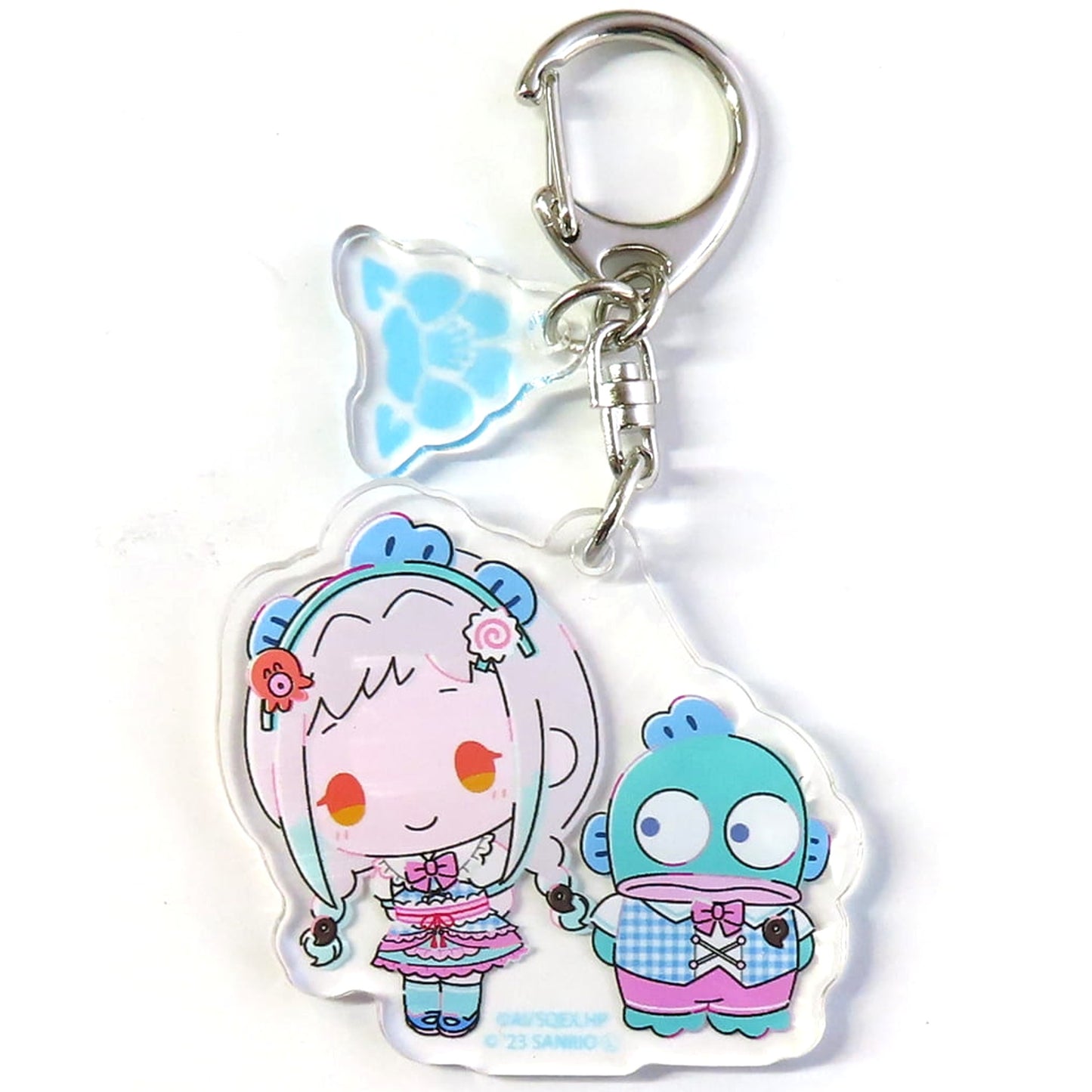 Toilet-Bound Hanako-kun x Sanrio Characters Nene Yashiro Hangyodon Acrylic Keychain Includes Parts POP UP SHOP in CORNER at TSUTAYA Limited Keychains [USED]