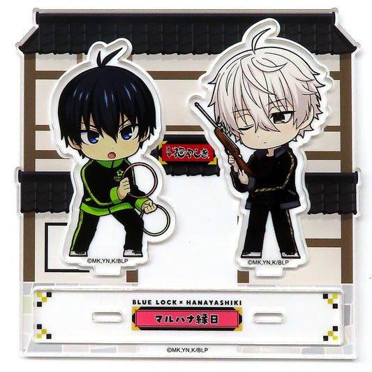 Yoichi Isagi and Seishiro Nagi Attraction Announcement Memories Acrylic Stand Maruhana Ennichi ver. Blue Lock x Asakusa Hanayashiki Asakusa Cup [USED]