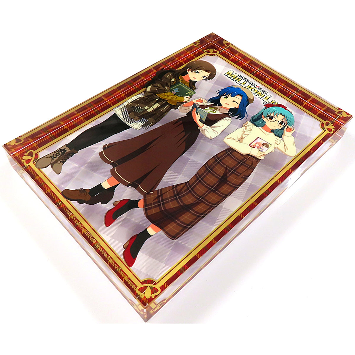 Shiho Kitazawa & Yuriko Nanao & Matsuri Tokugawa The Idolmaster Million Live Bookstore Collab Campaign Acrylic Block [USED]