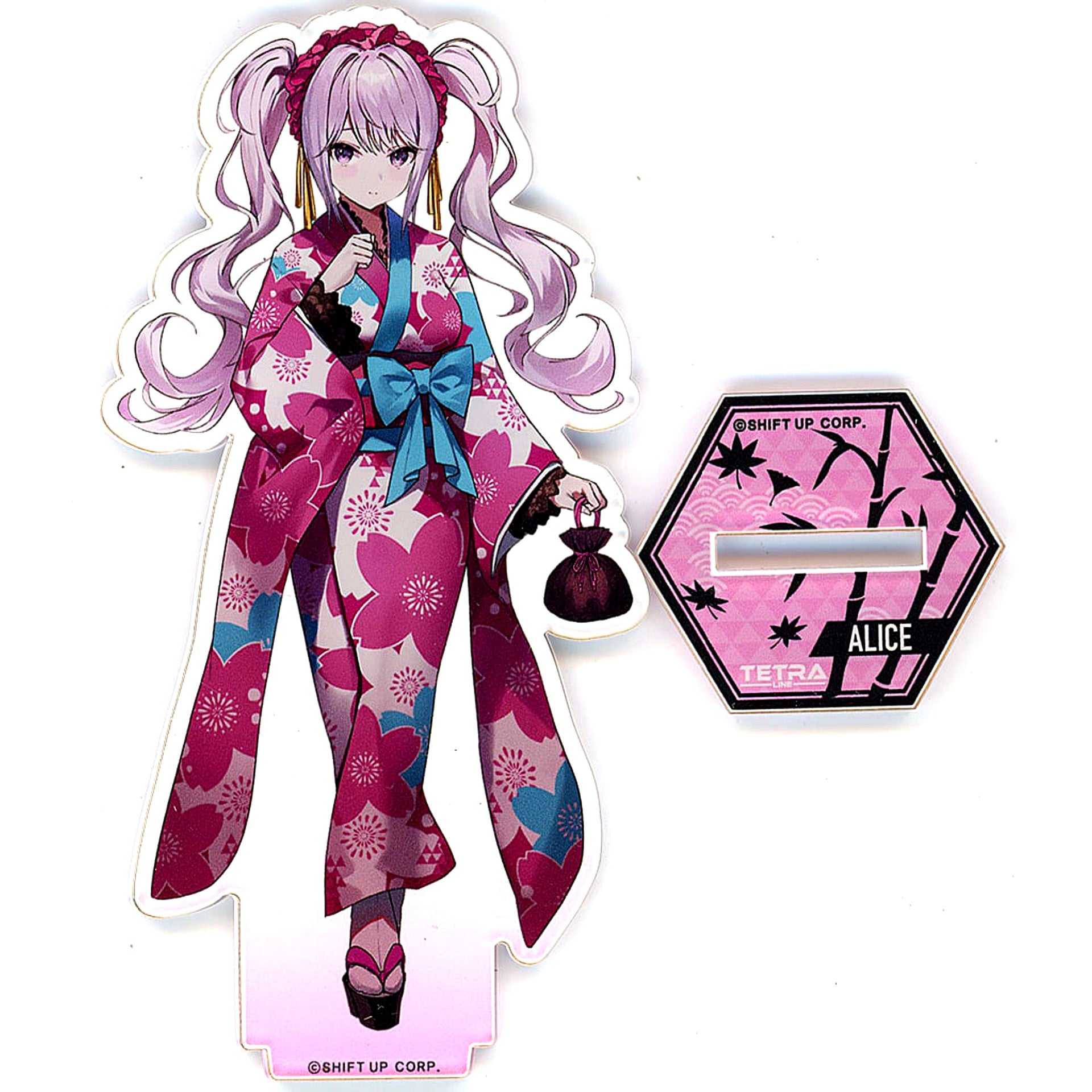 Alice GODDESS OF VICTORY: NIKKE 1st Anniversary Commemorative Area Defense Line POP UP Event Acrylic Stand Kimono Ver [USED]