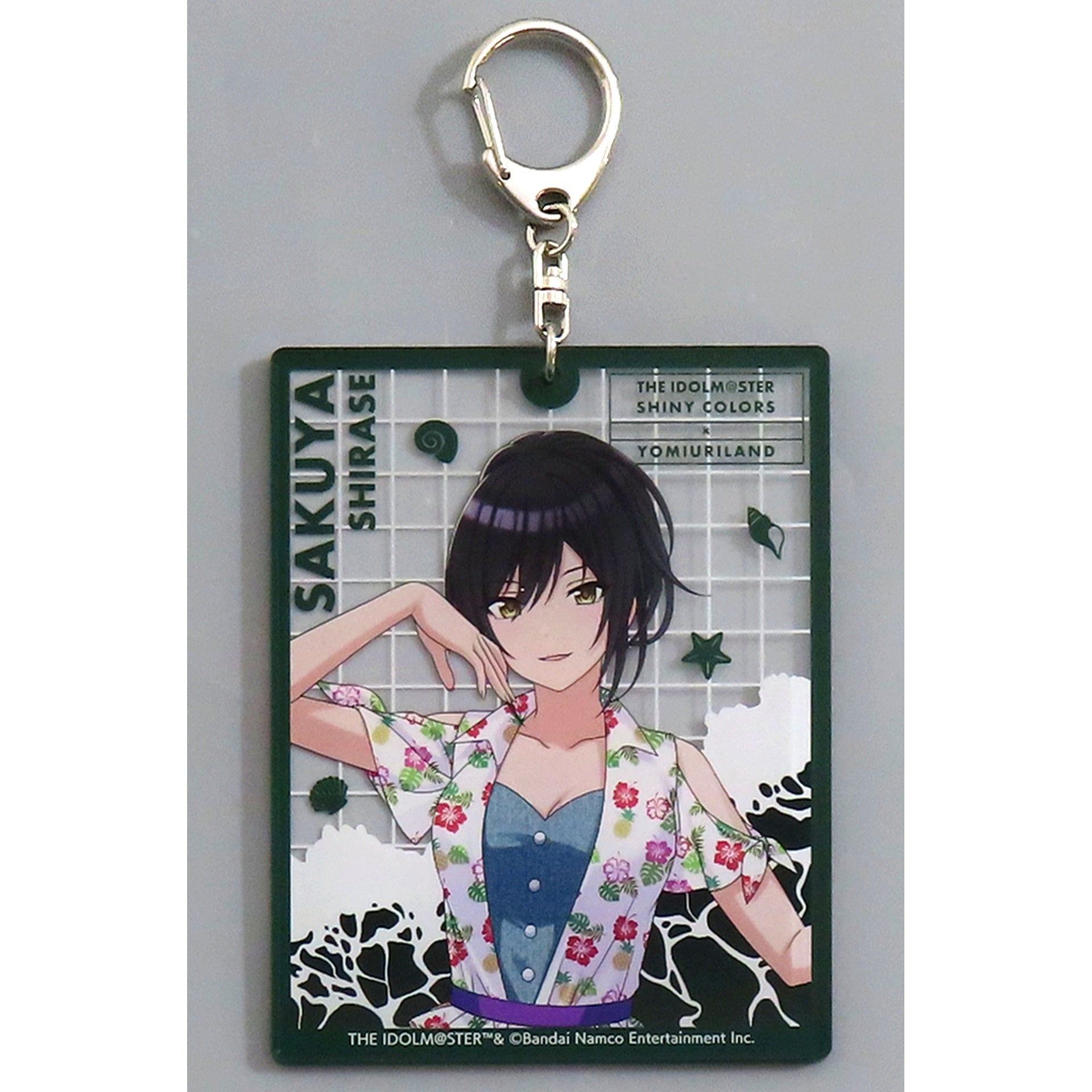 Sakuya Shirase The Idolm@ster Shiny Colors Deka Keychain Tropical Style Yomiuri Land [USED]