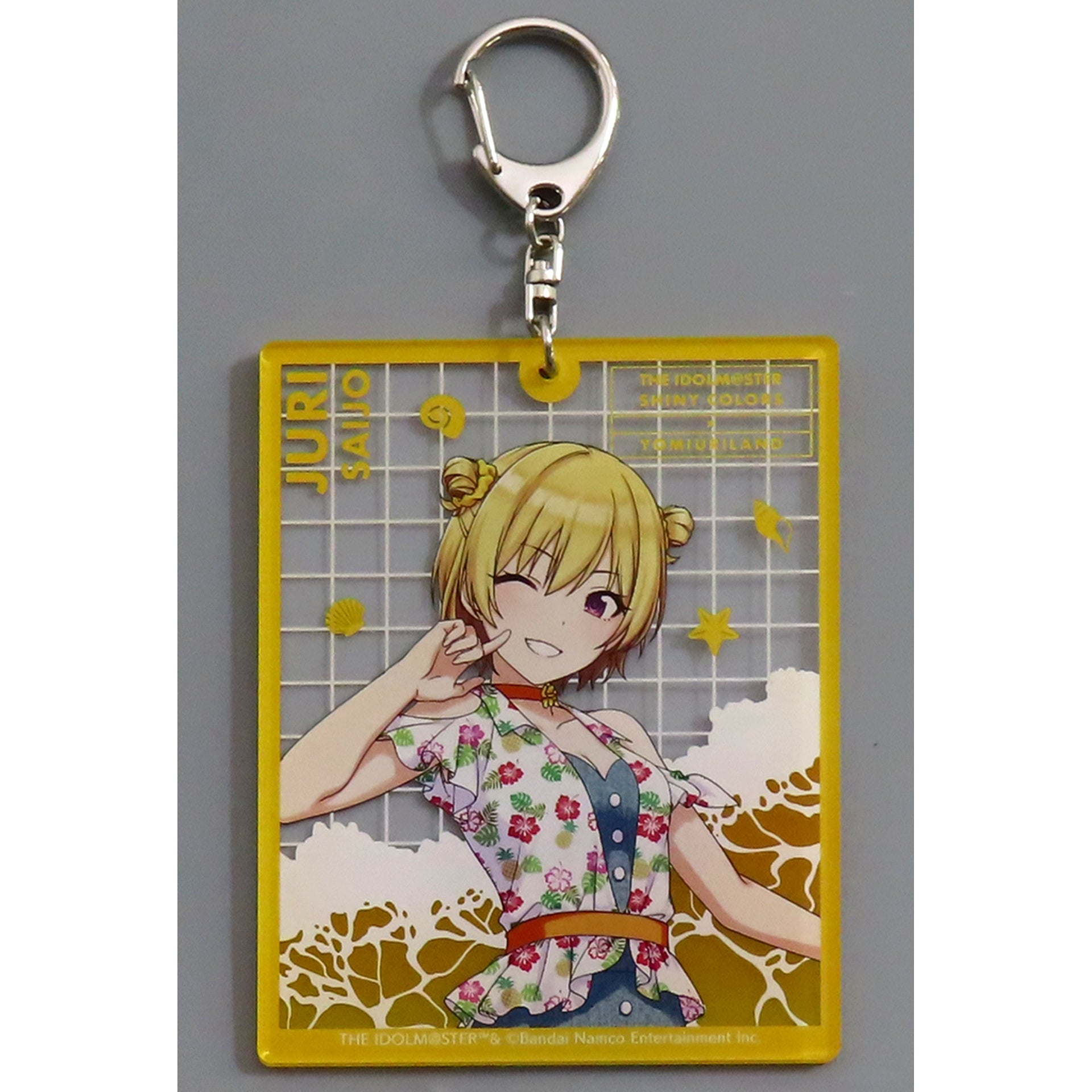 Juri Saijo The Idolmaster Shiny Colors x Yomiuriland Big Keychain tropical style [USED]