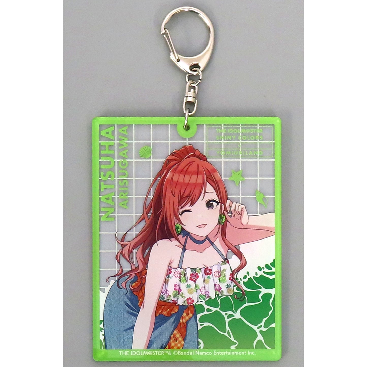 Natsuha Arisugawa The Idolmaster Shiny Colors x Yomiuriland Big Keychain tropical style [USED]