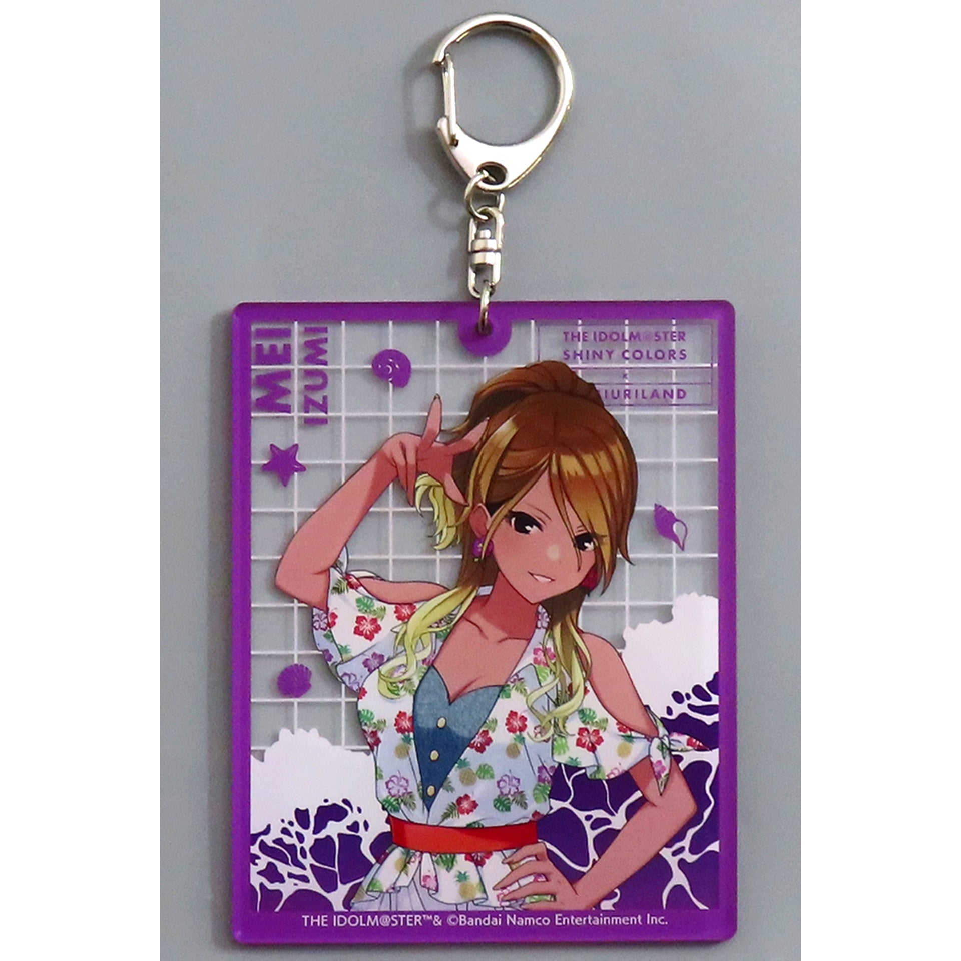 Mei Izumi The Idolmaster Shiny Colors x Yomiuriland Big Keychain tropical style [USED]