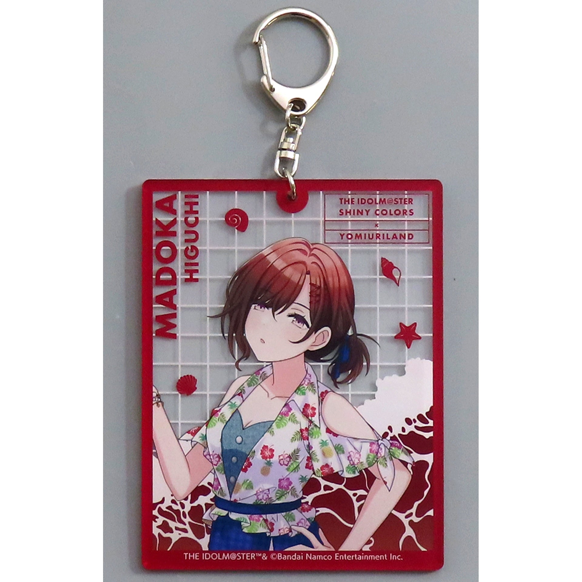 Madoka Higuchi The Idolmaster Shiny Colors x Yomiuriland Big Keychain tropical style [USED]