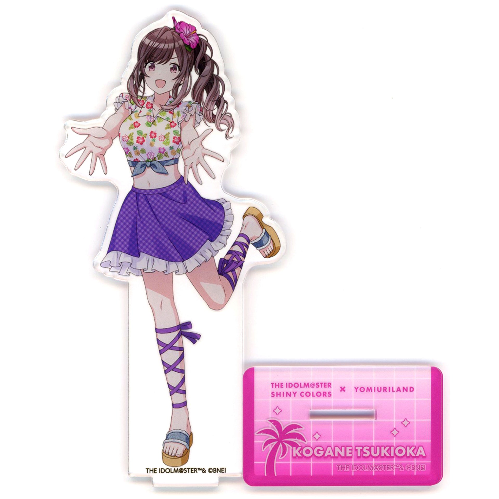 Kogane Tsukioka tropical style Idolmaster Shiny Colors Yomiuriland Acrylic Figure [USED]