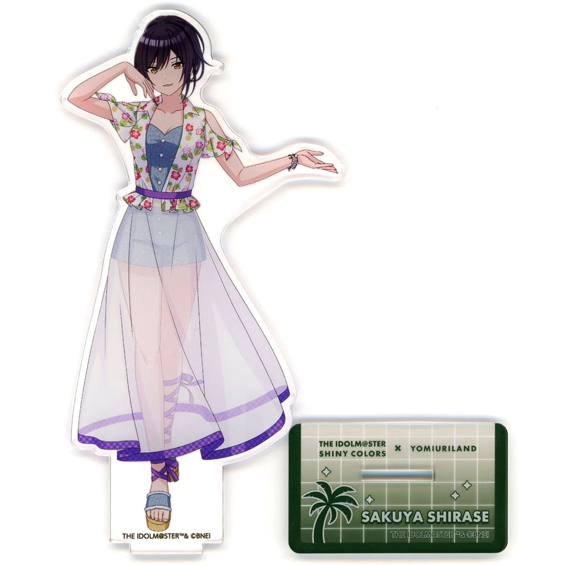 Sakuya Shirase The Idolm@ster Shiny Colors x Yomiuri Land Tropical Style Acrylic Figure [USED]
