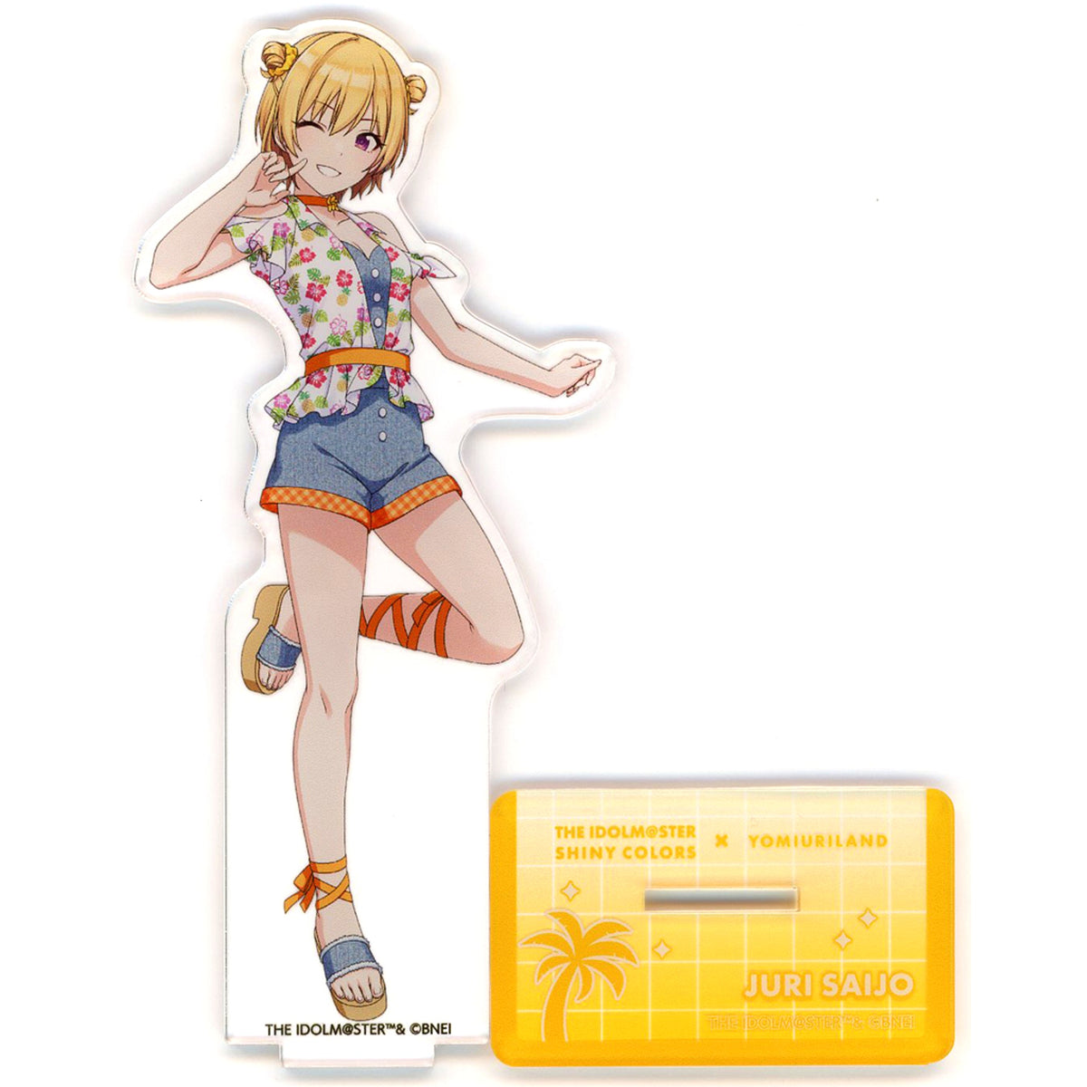 Juri Saijo tropical style Idolmaster Shiny Colors Yomiuriland Acrylic Figure [USED]
