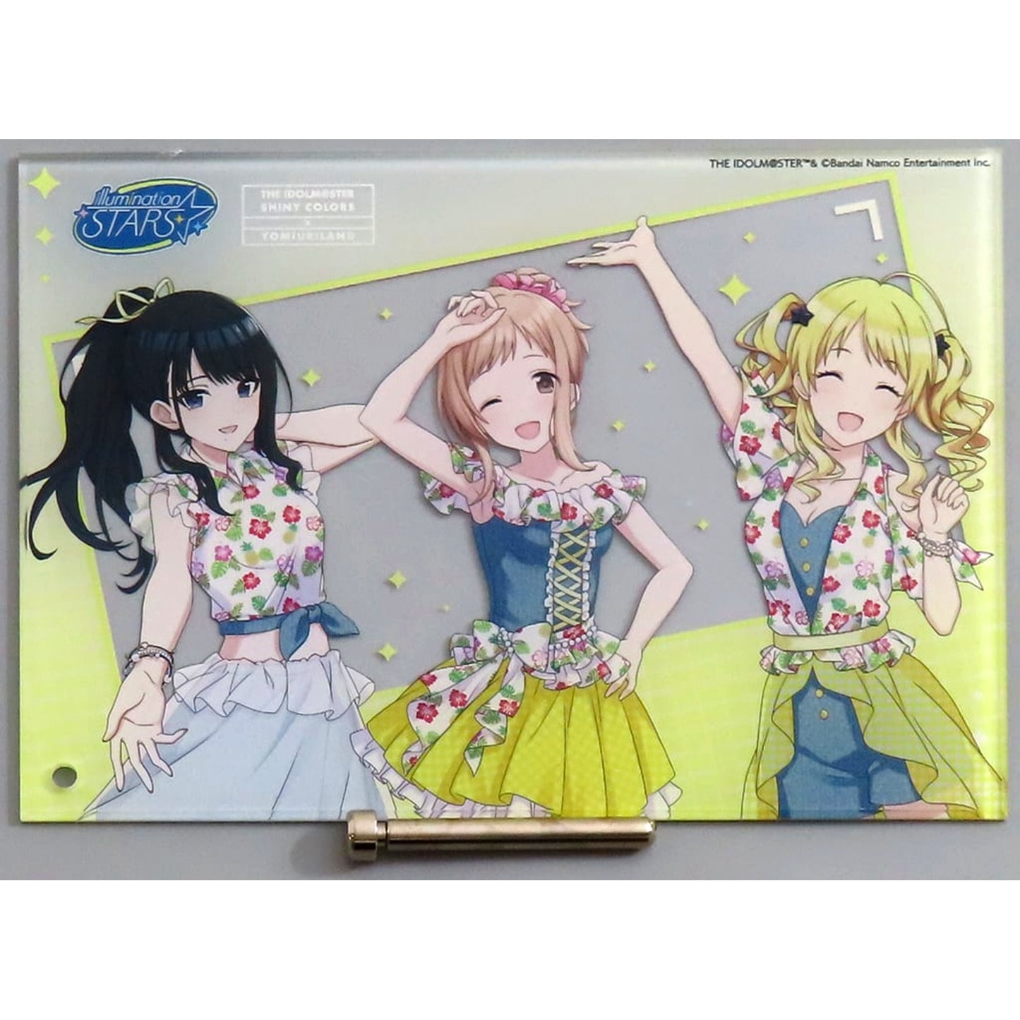 Illumination Stars THE IDOLM@STER SHINY COLORS Mini Acrylic Art tropical style Yomiuri Land Collabo [USED]
