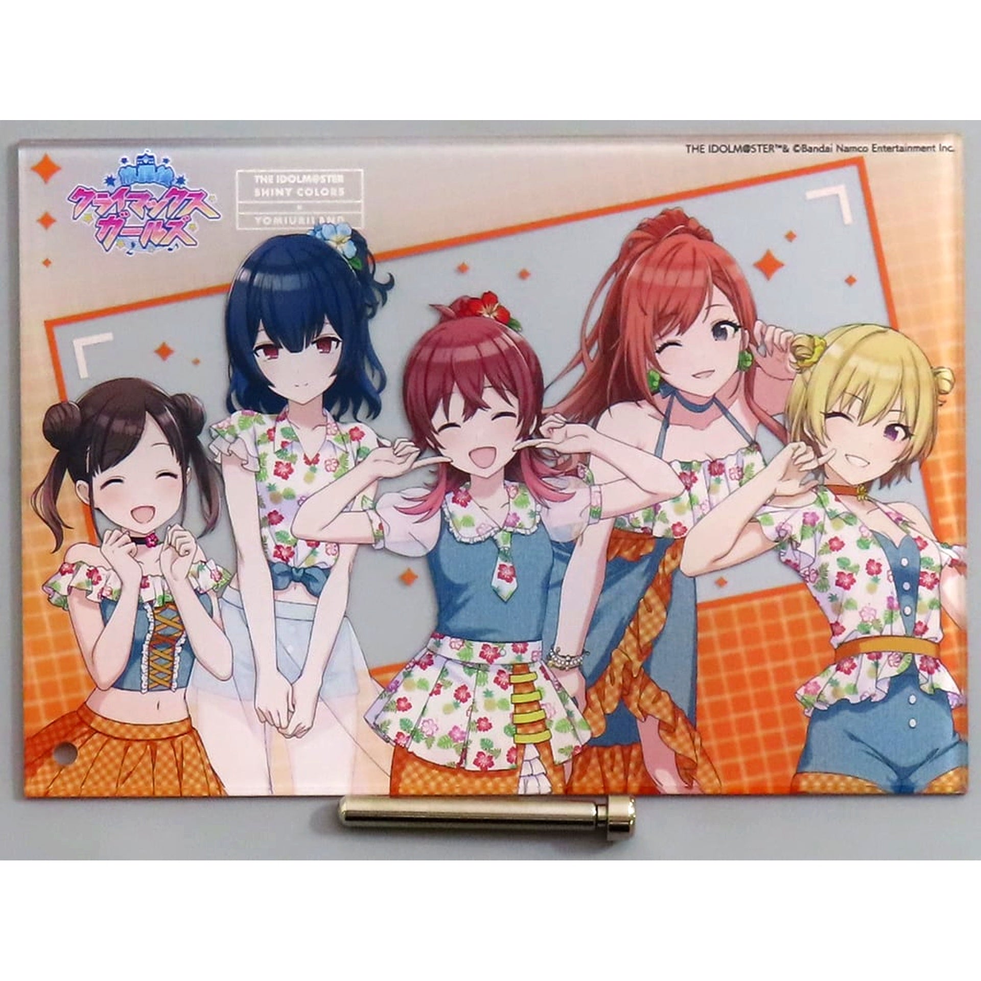 Houkago Climax Girls THE IDOLM@STER SHINY COLORS Mini Acrylic Art tropical style Yomiuri Land Collabo [USED]