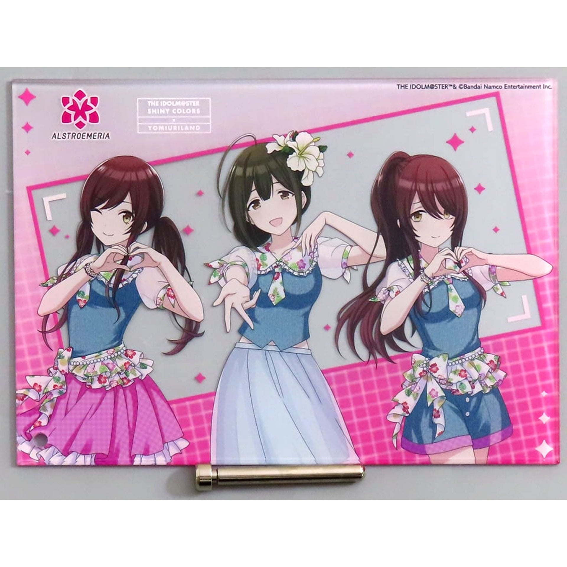 Alstroemeria THE IDOLM@STER SHINY COLORS Mini Acrylic Art tropical style Yomiuri Land Collabo [USED]