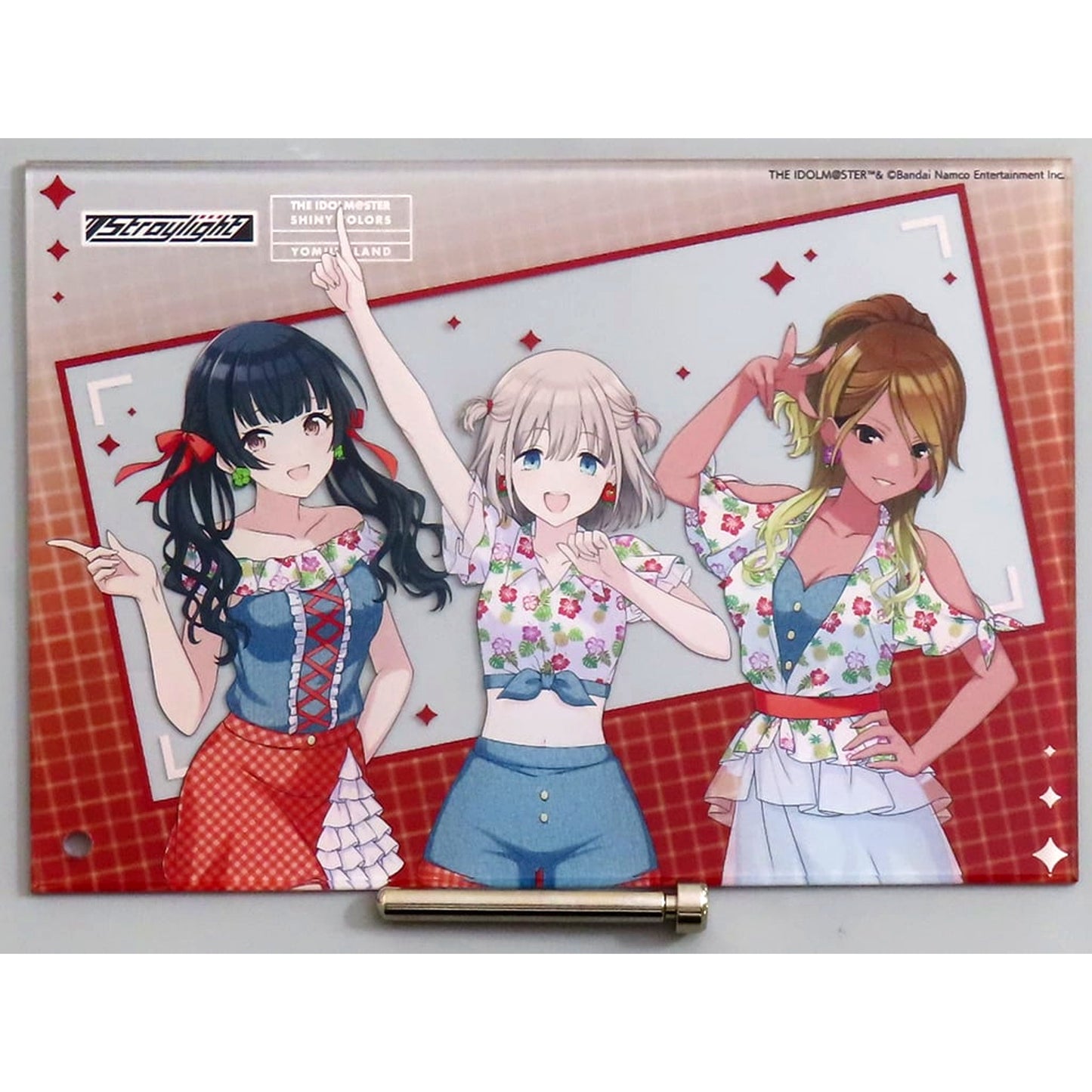 Straylight The Idolm@ster Shiny Colors x Yomiuri Land Tropical Style Mini Acrylic Art [USED]
