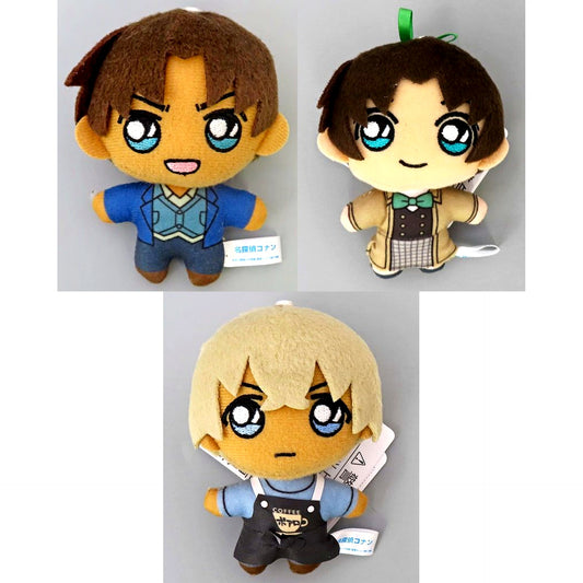 Set of 3 Detective Conan Mascot Nazotoki wa Cafe Poirot de EX [USED]