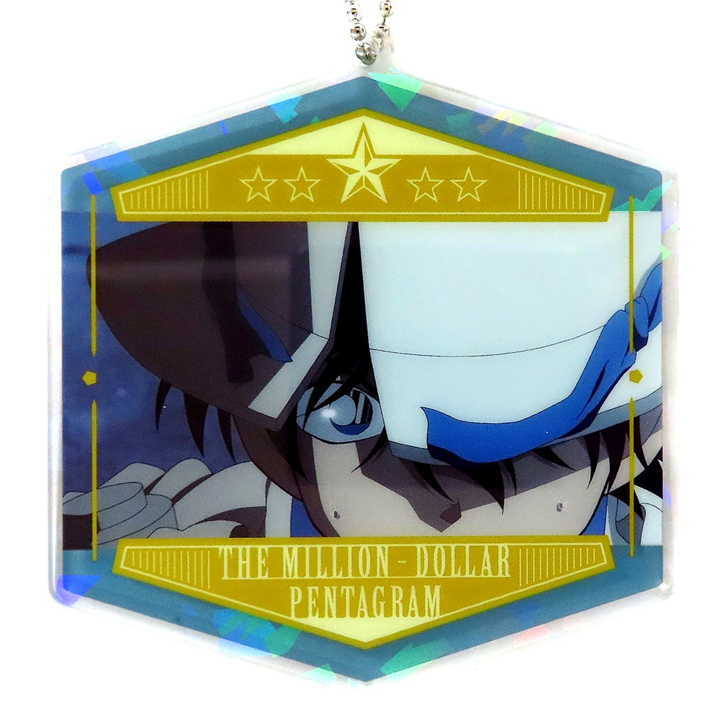Kaito Kid Detective Conan The Million-dollar Pentagram Glitter Acrylic Keychain EX Scene Shot H [USED]