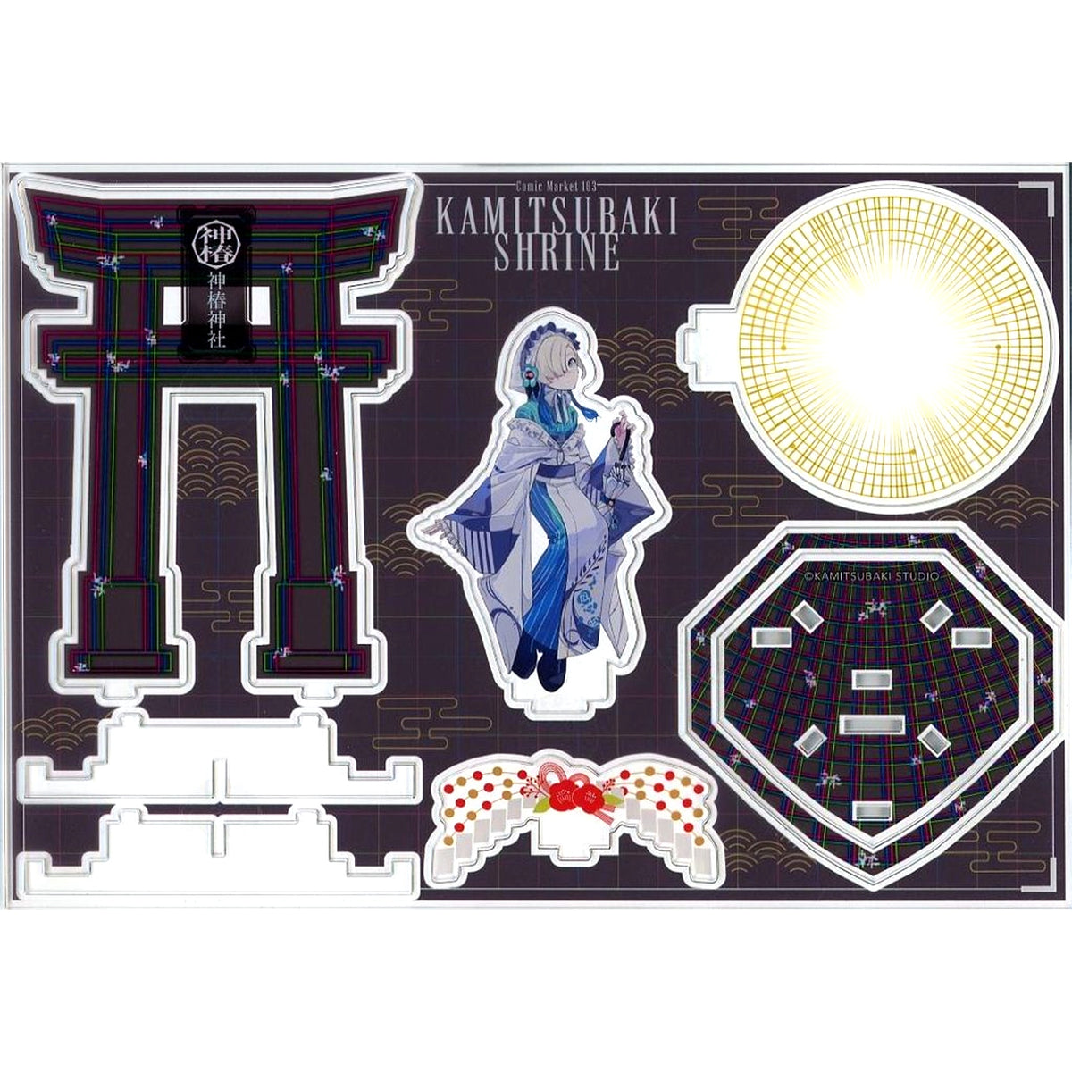 Isekaijoucho V.W.P Furisode Virtual YouTuber Kamitsubaki Studio C103 Goods 3D Acrylic Stand [USED]