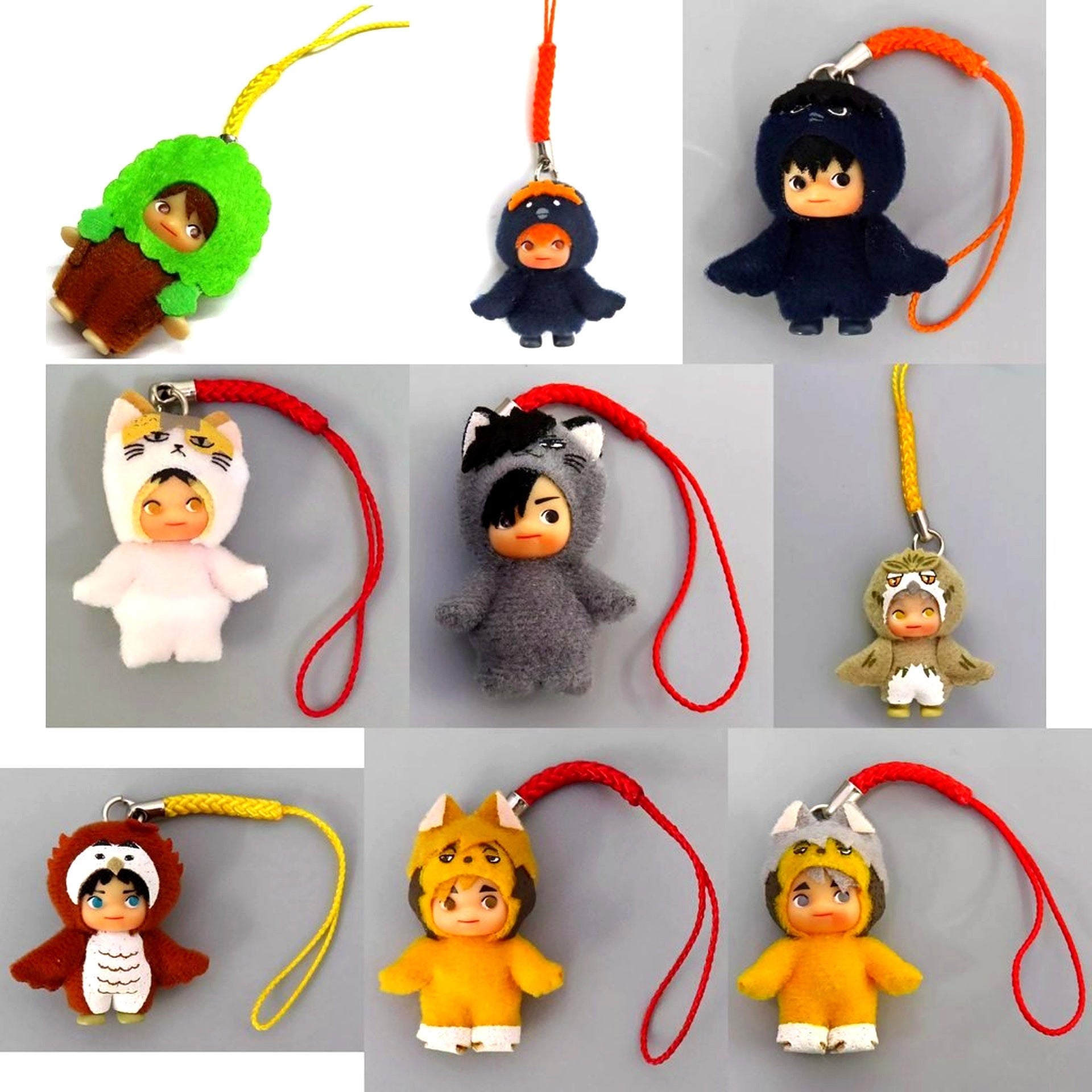 Set of 9 Haikyu!! Trading Costume Kewpie [USED]