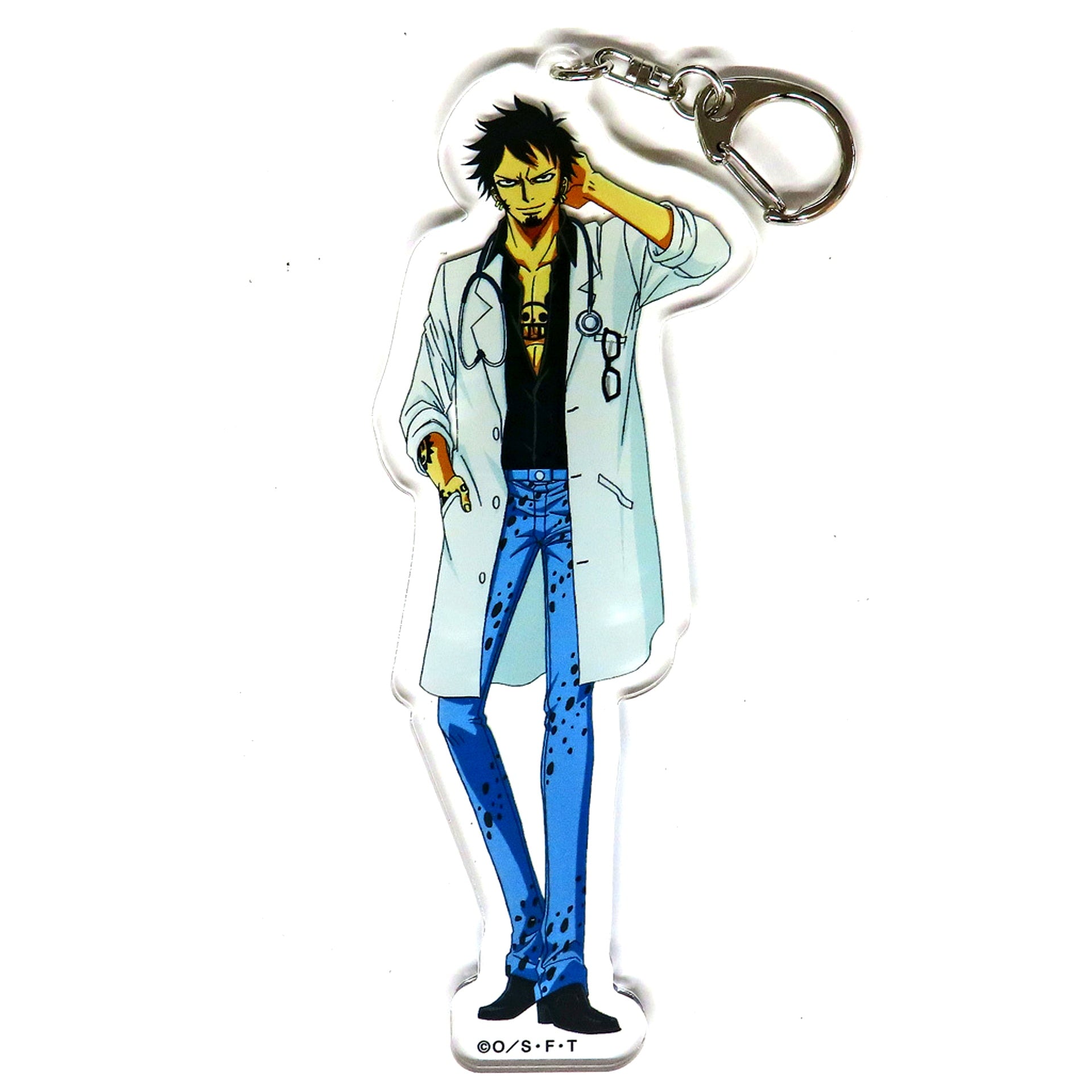 Trafalgar Law White Coat One Piece BIG Acrylic Keychain Mugiwara Store Limited [USED]
