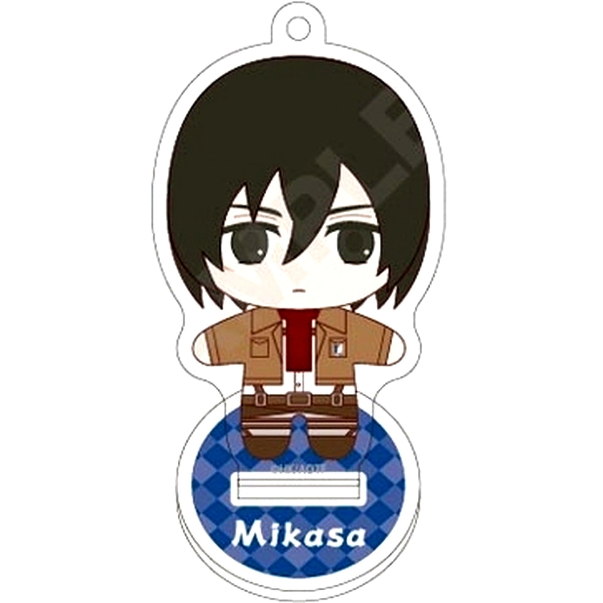 Mikasa Ackerman Attack on Titan Pokecco Trading Acrylic Stand Keychain [USED]