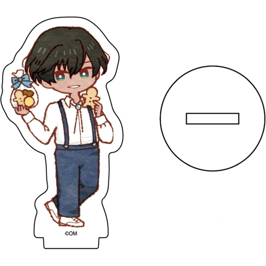 Simeon Obey Me! Nightbringer Acrylic Petit Stand 11. White Day Ver. Retro Art Illustration [USED]