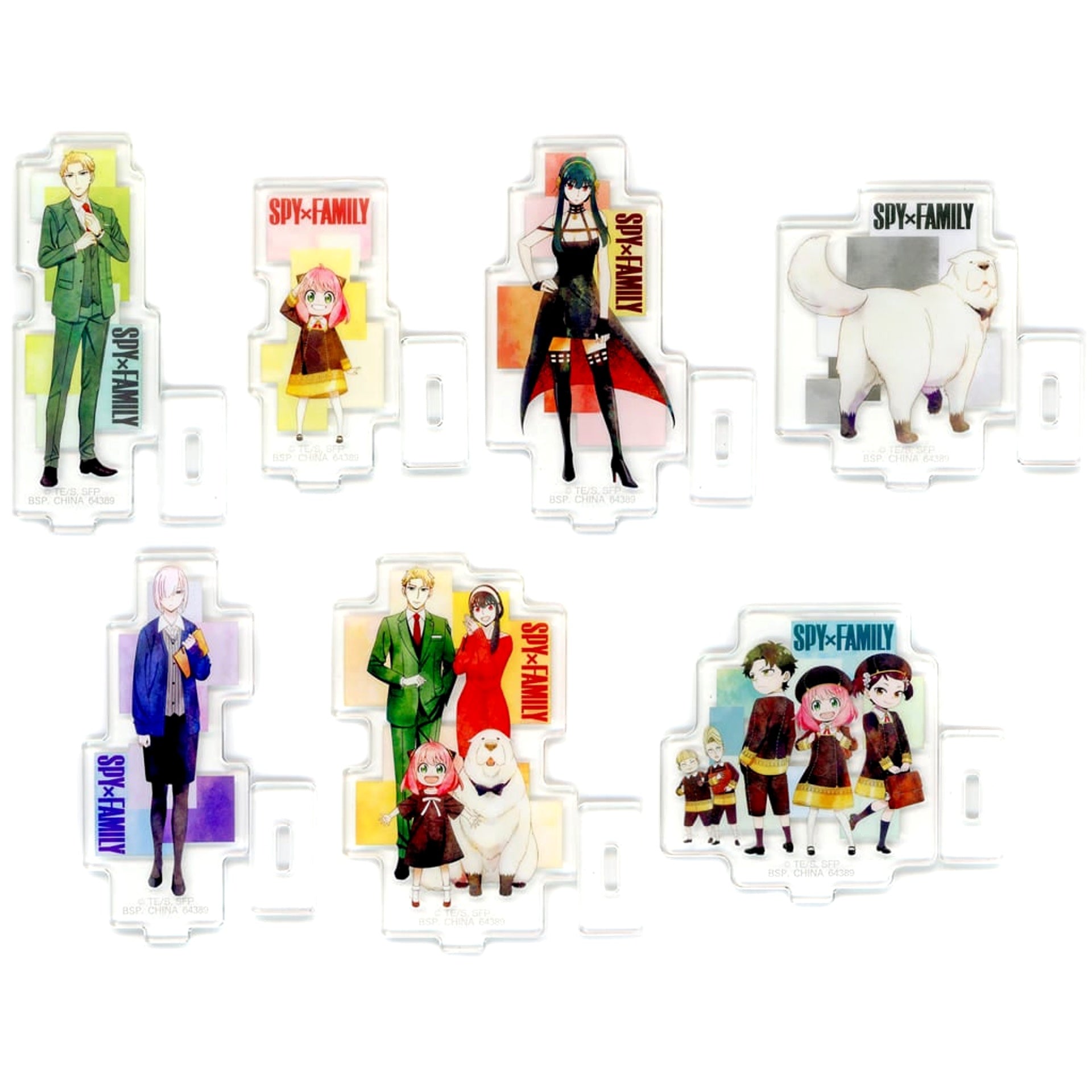 SPY x FAMILY Loid Forger & Others All 7 Types Set Ichiban Kuji Take Me With You! Acrylic Stand Prize G Acrylic Stands [USED]