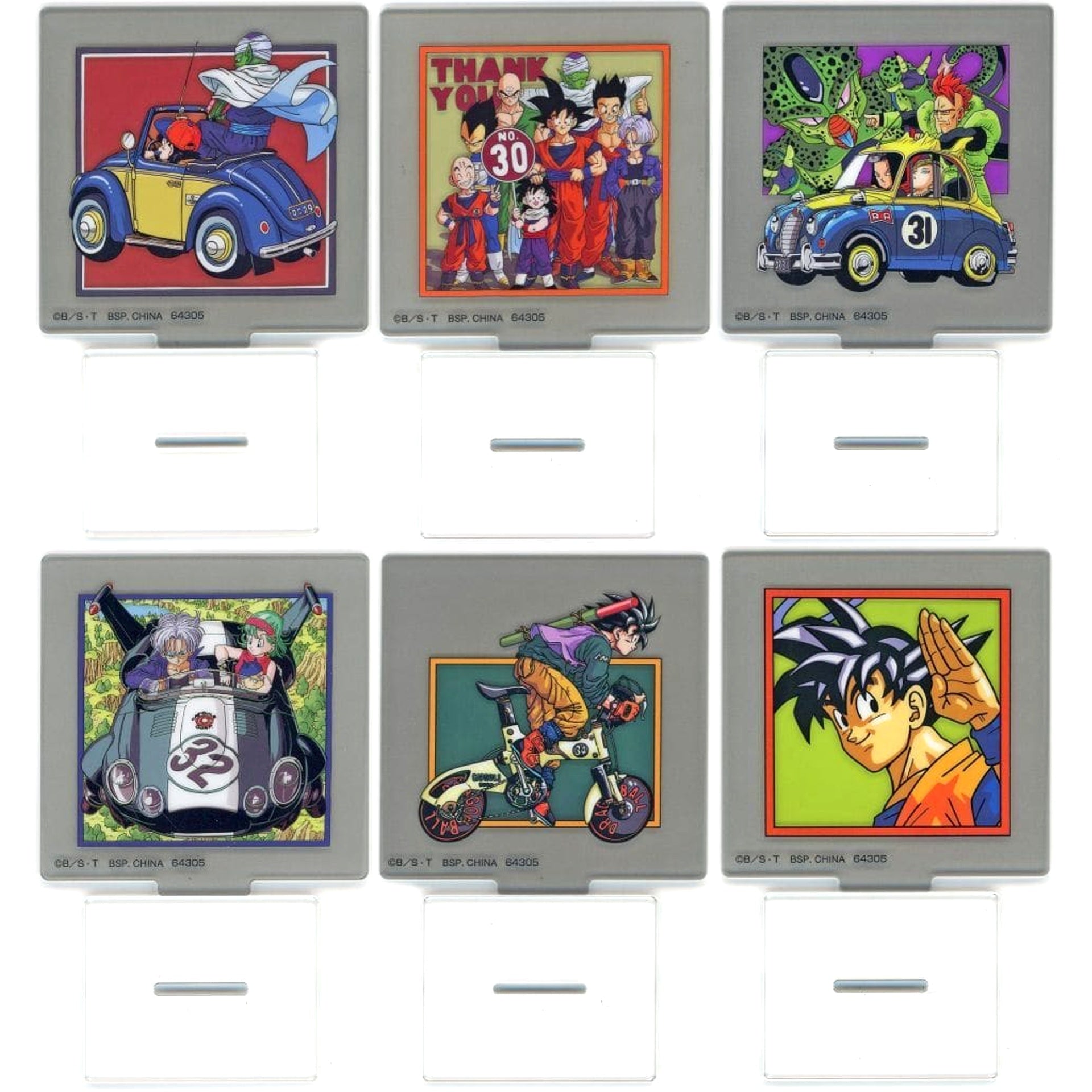 Dragon Ball Piccolo & Others All 6 Types Set Ichiban Kuji Duel to the Future!! Acrylic Stand Prize H [USED]