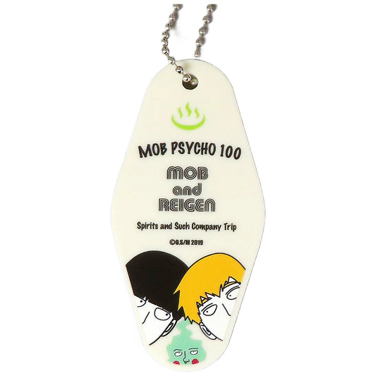 Mob Psycho 100 Shigeo Kageyama & Others Motel Keychain Blu-ray/DVD 1st Spirit Consultation Center Comfort Trip A Healing Journey To Satisfy Your Heart Initial Specification Edition Enclosed Bonus Keychains [USED]