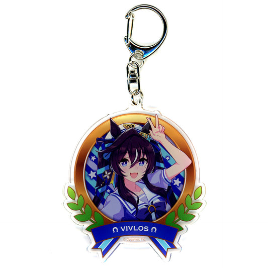 Vivlos School Uniform Ver. Official Acrylic Keychain Uma Musume Pretty Derby [USED]