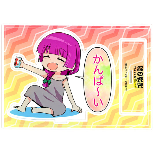 Kikuri Hiroi Illustration Kanpai Dekiru! Acrylic Figure Bundle Bonus for Comics Bocchi the Rock! Gaiden Kikuri Hiroi no Fukazake Nikki Vol.2 Gamers Super Limited Set [USED]