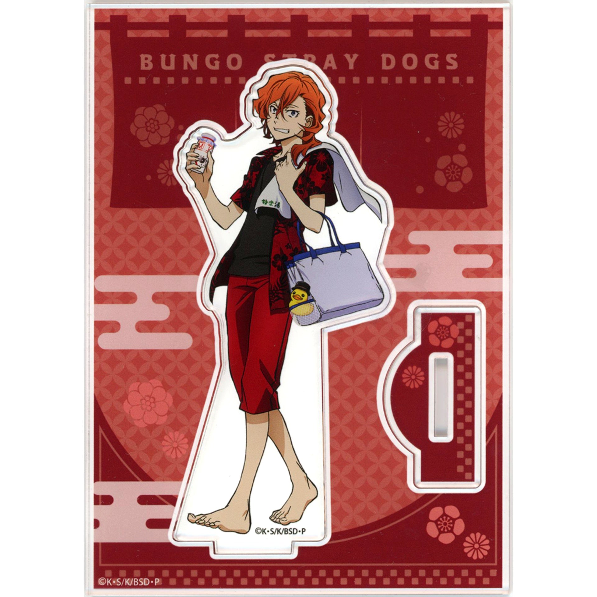 Chuya Nakahara Bungo Stray Dogs x Gokurakuyu RAKU SPA Welcome to Sento Port Mafia Rest Arc Full-Body Ver. Acrylic Stand [USED]